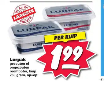 Nettorama Lurpak 250 gram aanbieding