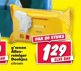 Nettorama G'woon Alles-reiniger Doekjes 80 stuks aanbieding