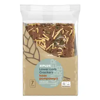 PLUS Plus lower carb cracker pompoen 7 st aanbieding