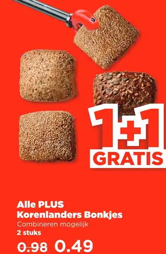 PLUS Alle plus korenlanders bonkjes aanbieding