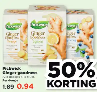 PLUS Pickwick ginger goodness suppe aanbieding