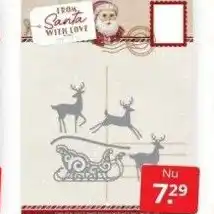 Boekenvoordeel Snijmal reindeer with sleigh aanbieding