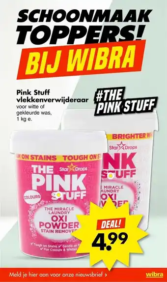 Wibra Pink Stuff vlekkenverwijderaar 1 kg aanbieding