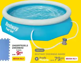 Praxis Bestway Fast Set zwembad Marin aanbieding