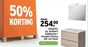 GAMMA Atlantic by allibert badkamermeubel emma 80 cm hout aanbieding