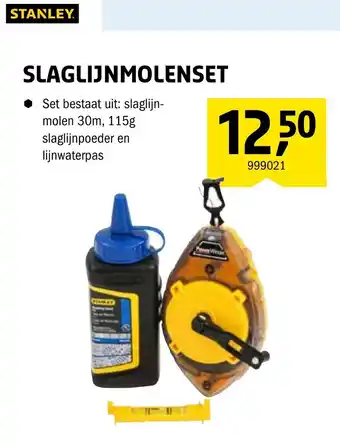 Isero Stanley slaglijnmolenset aanbieding