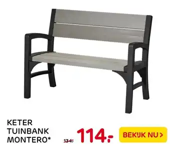 Praxis Keter Tuinbank Montero aanbieding