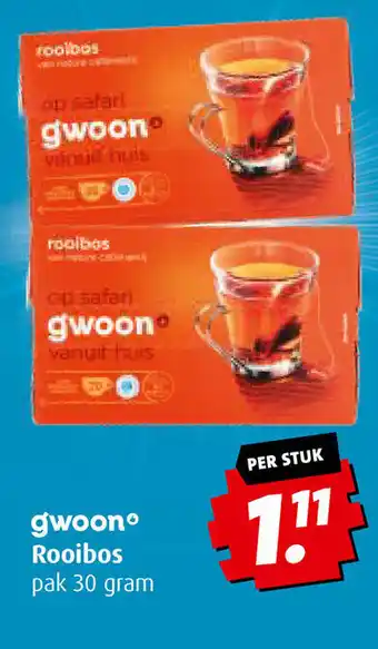 Boni Gwoon Rooibos 30 gram aanbieding