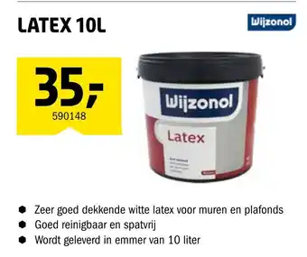 Isero Wijzonol latex 10L aanbieding