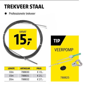 Isero Trekveer staal aanbieding