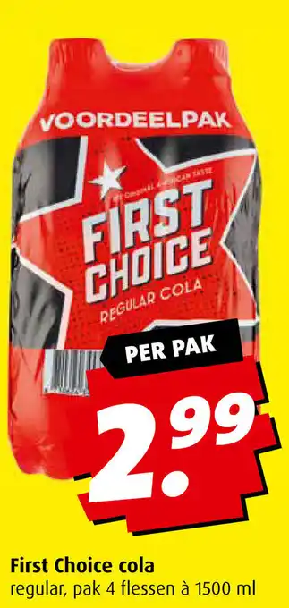 Boni First Choice cola regular 1500 ml aanbieding