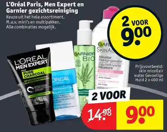 Kruidvat Skin micellar water gevoelige huid 2 x 400 ml aanbieding