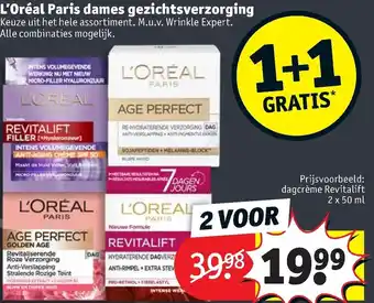 Kruidvat L'oreal paris dgacreme revitalift aanbieding