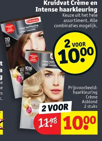 Kruidvat Haarkleuring creme asblond aanbieding