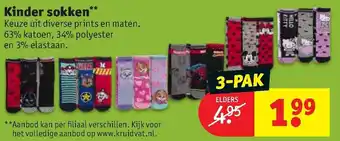 Kruidvat Kinder sokken aanbieding