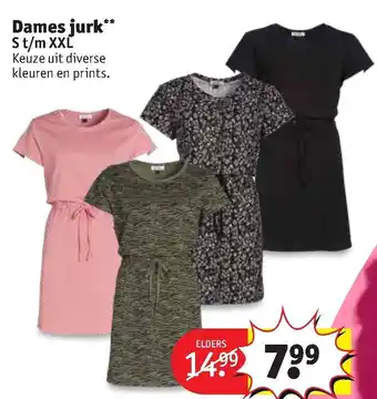 Kruidvat Dames jurk s t/m xxl aanbieding