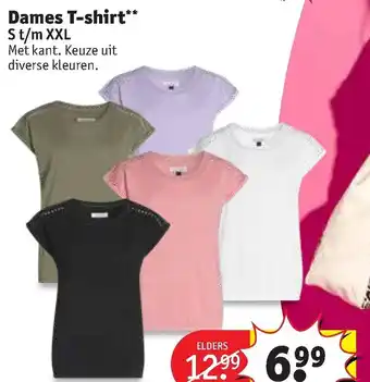 Kruidvat Dames t-shirt s t/m xxl aanbieding