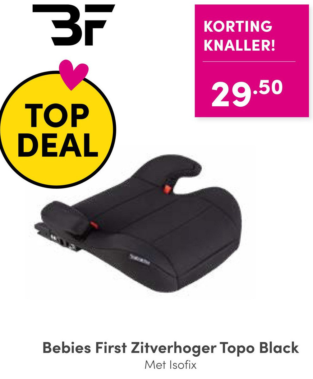 Bebies first zitverhoger topo black aanbieding bij Baby & Tiener