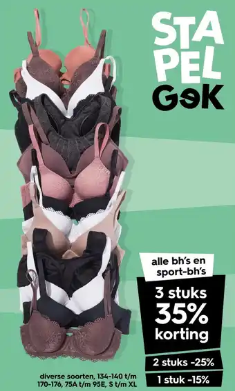 HEMA Alle bh's en sport-bh's aanbieding