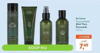 Holland & Barrett De tuinen prijsvoorbeeld: aloë vera facewash aanbieding