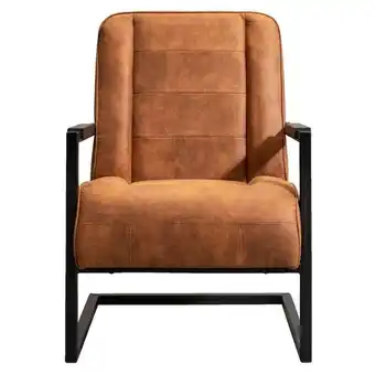 Leen Bakker Fauteuil morris - cognac aanbieding