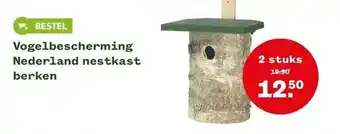 Welkoop Vogelbescherming nederland nestkast berken aanbieding