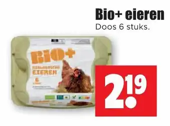 Dirk Bio+ eieren 6 stuks aanbieding