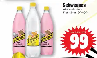 Dirk Schweppes 1 liter aanbieding