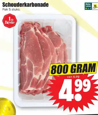 Dirk Schouderkarbonade 800g aanbieding