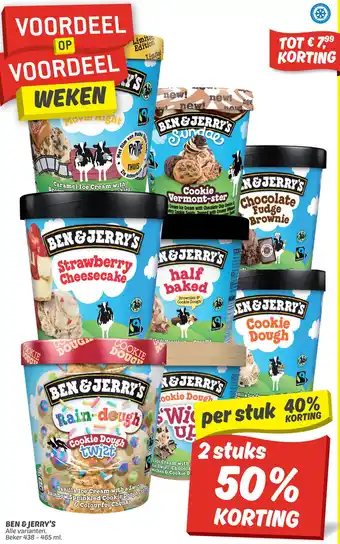 Dekamarkt Ben & jerry's aanbieding