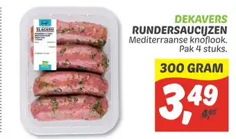 Dekamarkt Rundersaucijzen aanbieding