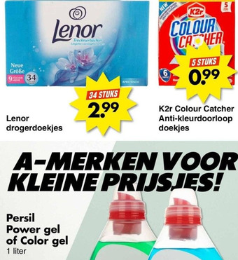 Wibra Lenor drogerdoekjes aanbieding