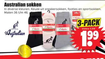 Dirk Australian sokken aanbieding