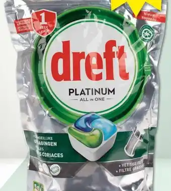 Wibra Dreft platinum all in one vaatwascapsules aanbieding