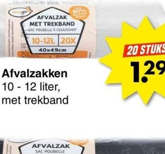 Wibra Afvalzak aanbieding