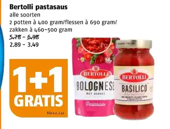 Poiesz Bertolli pastasaus alle soorten aanbieding