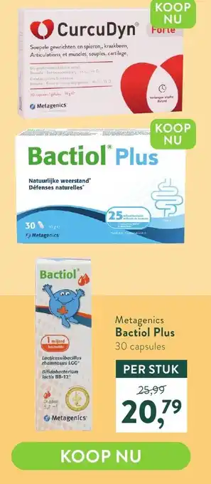 Holland & Barrett Bactiol plus 30 capsules aanbieding