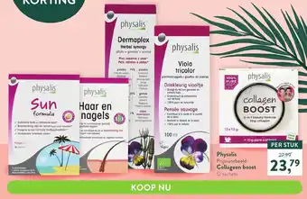 Holland & Barrett Physalis collageen boost 12 sachets aanbieding