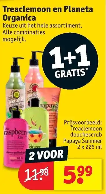 Kruidvat Treaclemoon en planeta organica 225ml aanbieding