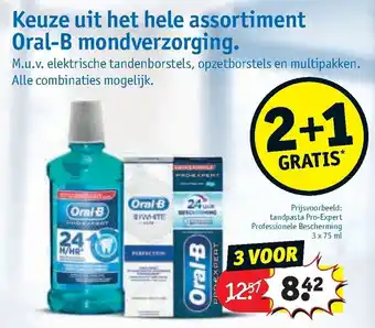 Kruidvat Keuze uit het hele assortiment oral-b mondverzorging 75ml aanbieding