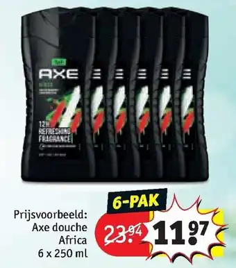 Kruidvat Axe douche africa 250ml aanbieding