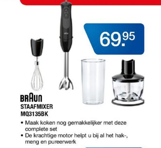 Braun hand blender MQ 3135 BK, 900 W, 750 W, black