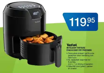 Electroworld TEFAL Hetelucht friteuse I EY4018 easy fry precision aanbieding