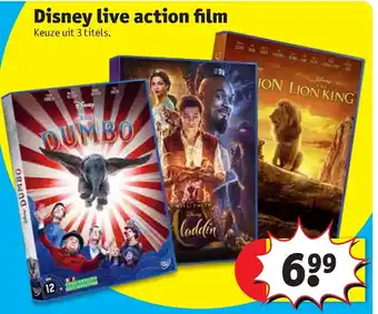 Kruidvat Disney live action film aanbieding