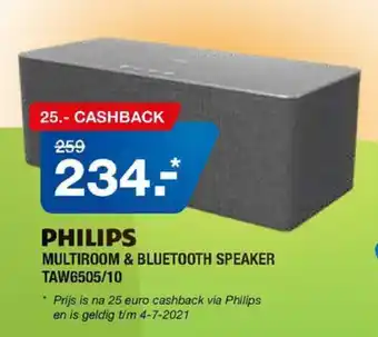 Electroworld PHILIPS Multiroom & bluetooth speaker I TAW6505/10 aanbieding