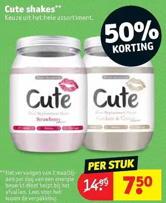 Kruidvat Cute shakes aanbieding