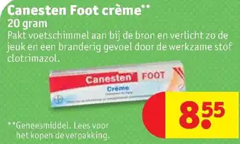 Kruidvat Canesten foot creme 20g aanbieding