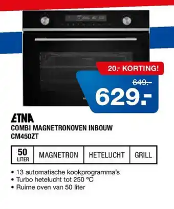 Electroworld ZTNA Combi Magnetronoven Inbouw CM450ZT aanbieding