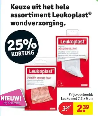 Kruidvat Leukoplast leukomed 7.2x5cm aanbieding