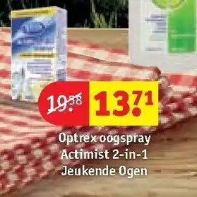 Kruidvat Optrex oogspray actimist 2-in-1 jeukende ogen aanbieding